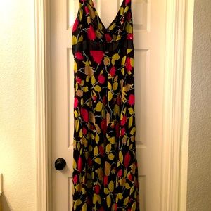 Silk floral dress by Cynthia Howie
